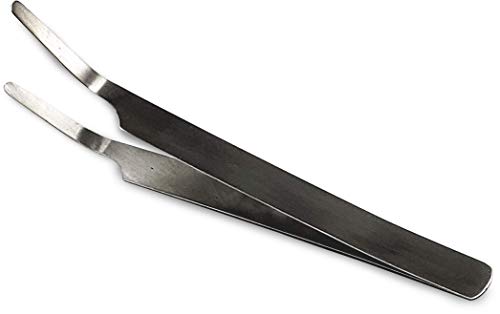 Entomology Forceps Set, One Long Points and One Short Broad Points Forcpes. Ideal for a delegate entomology work. Superlight flexible stainless-steel, construction. Set of 2.