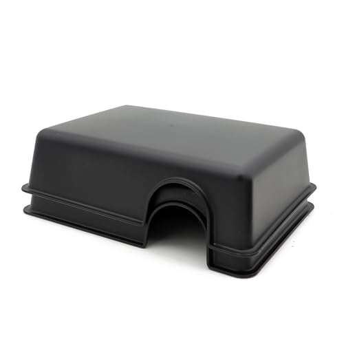 Reptile Hide Box Snake Hide Feel Secure and Safe, Gecko Hide (Black, Large 2 Pcs) - size: Large 2 Pcs