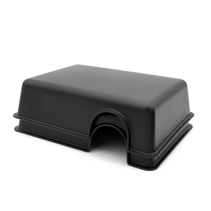 Reptile Hide Box Snake Hide Feel Secure and Safe, Gecko Hide (Black, Large 2 Pcs) - size: Large 2 Pcs
