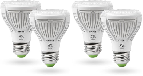 SANSI LED Grow Light Bulb for Seeds and Greens, Full Spectrum 10W Grow Light (150 Watt Equiv) with Optical Lens for Indoor Plant, High PPFD, E26 Base, 4-Pack - size: 2 Count (Pack of 2)