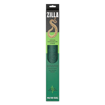 Zilla Reptile Terrarium Bedding Substrate Floor Liner, Green, 40BR/50G, 17.25" x 35.25" - size: 17.25" x 35.25"
