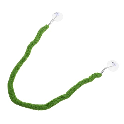 ABOOFAN Reptile Climbing Rope with Suction Cup, 50cm Artificial Vine for Terrarium Habitat, Flexible Hanging Vine Decor for Chameleon, Lizard, Frog, and Jumping Spider Pets