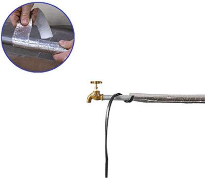H&G lifestyles 8W/FT Heat Tape for Water Pipes 12FT | Self-Regulating Heat Cable for Pipe Freeze Protection,Snow De-icing Heating Tape for Winter,Keeps Water Flowing at -40°F - color: 12-feet