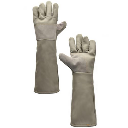 ThreeH Animal Handling Gloves Anti-Bite Anti-Scratch for Dogs Cats Birds Lizard Snakes - size: Medium