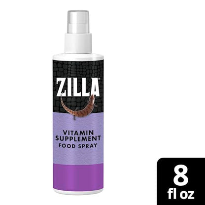 Zilla Vitamin Supplement Food Spray, with Carotene, Spray-on Multivitamin Supplement for Reptiles
