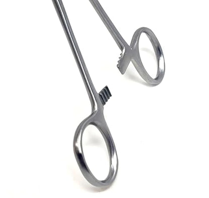 Set of 3 Pean Hemostat Forceps Curved 6", 8", 10" Tongs Full Serrated, Stainless Steel