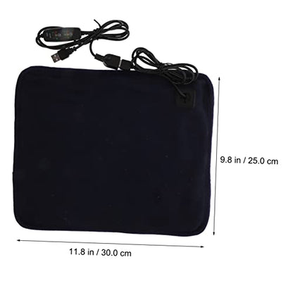VANZACK 1pc Reptile Heating Pad Temperature Control USB Heated Mat for Turtles Lizards and Other Pets Easy to Clean Electric Warming Cushion for Sick Pregnant Animals - color: Navy