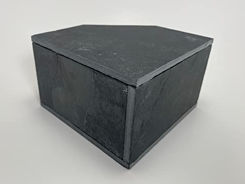 TheFrogHouse Slate Stone Reptile Hide 6x6x3.5 Natural Cave Decor