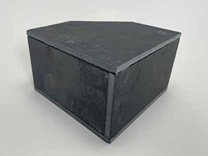 TheFrogHouse Slate Stone Reptile Hide 6x6x3.5 Natural Cave Decor