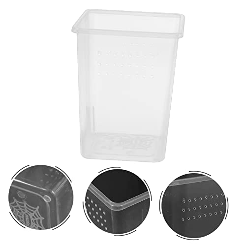 Sosoport 3pcs Incubator Habitat Boxes Small Enclosures for Tarantula Scorpion and Easy to Clean Bins Ventilation