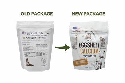 8 oz Pure U.S.A. Eggshell Powder for Dogs/Cats, Finely Ground, Calcium Supplement