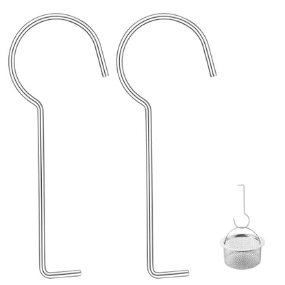 2 Pcs Drain Lifing Hooks for Shower, Drain Key Stainless Steel Drains Grate Puller Lift Out Keys for Easy Shower Drains Cleaning, Rustproof DrainGrate Puller for Showers, Bath, Sink Daily Cleaning