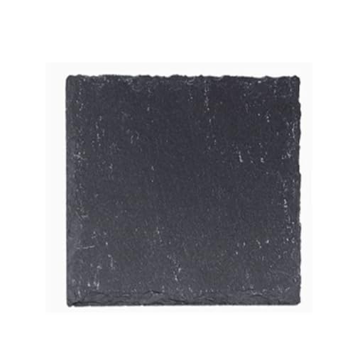 Natural Slate Reptile Basking Platform Feeding Stone for Tortoise Gecko Terrarium Decor(Square Plate) - size: SQUARE PLATE