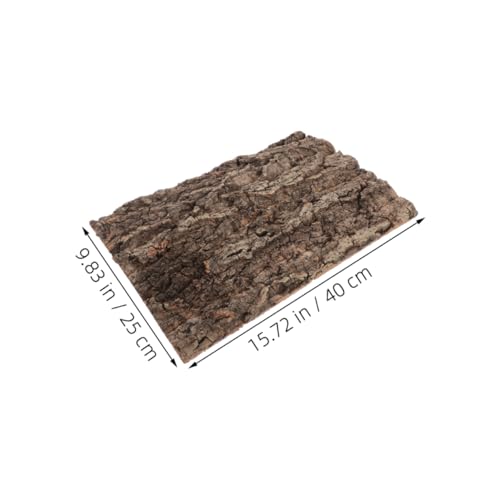 2pcs Bark Background for Reptile Terrarium Realistic Climbing Decor for Lizard Snake Turtle and Amphibians Substrate Bedding and Habitat Decor