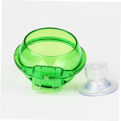 Toddmomy Reptile Feeder Bowl Suction Cup Lizard Water Dish for Chameleon Turtle Small Pet Drinking Bowl