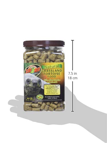 Zoo Med Natural Tortoise Food, 35-Ounce, Grassland - size: 1.56 Pound (Pack of 1)
