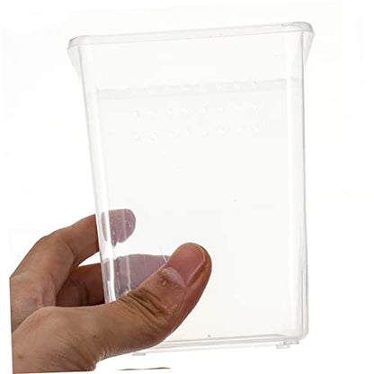 Amosfun 9pcs Spider Breeder Boxes Transparent Small Enclosures for Tarantula and Scorpion Incubation Feeding Tanks Ventilation for Reptile Habitats
