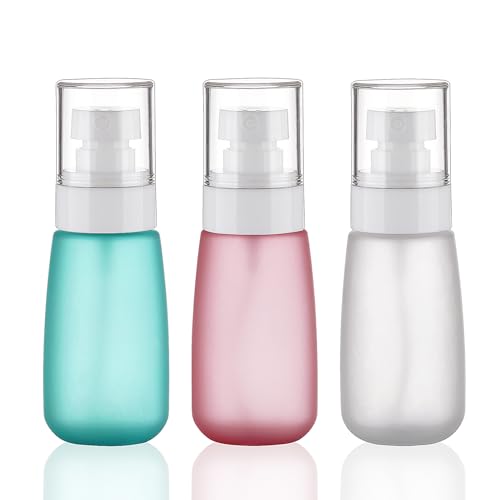 Travel Spray Bottles TSA Approved 3 Pack (2.5oz/75ml) –Leak Proof Fine Mist Refillable Empty Plastic Spray Bottles for Perfume, Essential Oils, Toners, Hair & Face Mist(75 ml) - size: 75 ml