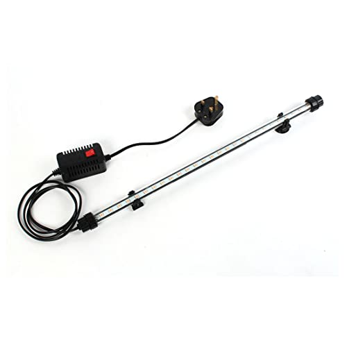 Ruilogod AC 220-240V UK Plug Aquarium Submersible 27 LEDs Bar Light Pink (id: 4cd e96 4ac a19 4cf