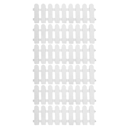 Outdoor PET Fence for Tortoises 6-Piece Decorative Garden Fencing Panel Portable Enclosure for Small Animals Sunshade and Grass Eating Area