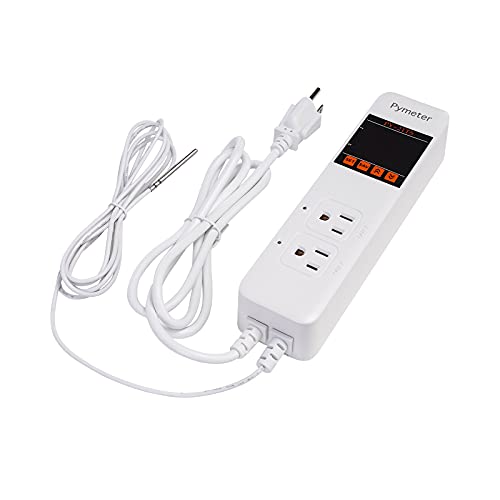 Attic Fan Thermostat Controller Temperature Switch Plug Outlet for Seedlings, Germination, Rooting, Greenhouse, Fermentation, Reptile, Terrarium Heating Mats