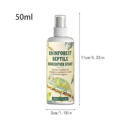 Frog Humidify Mister - Animal Misting Spray, 50ml Bearded Dragon Moisturizing Spray for Hydration, Fine Atomizer with Hand-Held Design, Reptile Care Tool for Habitat Moisture