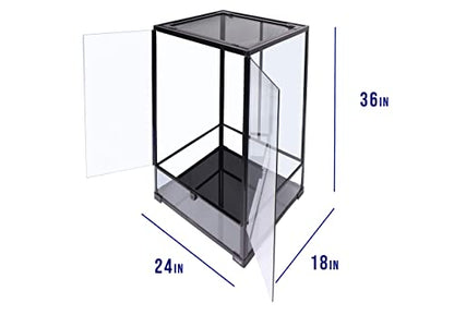 Carolina Custom Cages, 24Lx18Wx36H Tall Medium Terrarium; Easy Assembly - size: 24Lx18Wx36H