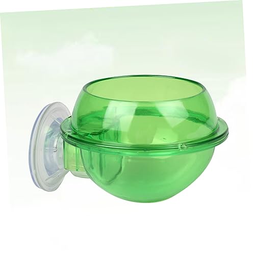 Toddmomy Reptile Feeder Bowl Suction Cup Lizard Water Dish for Chameleon Turtle Small Pet Drinking Bowl