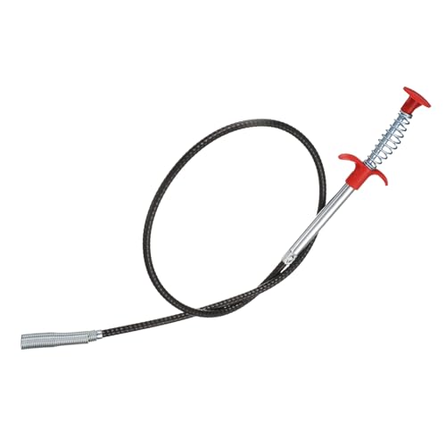 HARFINGTON Flexible Grabber Claw Pick Up Tool 0.47" Dia. 35" 4 Claws Stainless Steel Cleaning Hook Unclog Sink Sewer Hair Drain Cleaner Tool Sink Unclogger for Toilet Bathtub Sewer - size: 35"