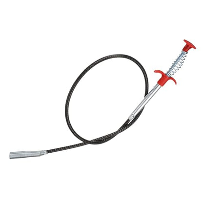 HARFINGTON Flexible Grabber Claw Pick Up Tool 0.47" Dia. 35" 4 Claws Stainless Steel Cleaning Hook Unclog Sink Sewer Hair Drain Cleaner Tool Sink Unclogger for Toilet Bathtub Sewer - size: 35"