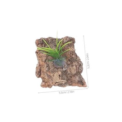 VANZACK 20pcs Natural Cork Bark Reptile Terrarium Background for Climbing and Hiding Tree Bark Decor for Reptile Tank Supplies Realistic Aquarium Habitat Enhancement