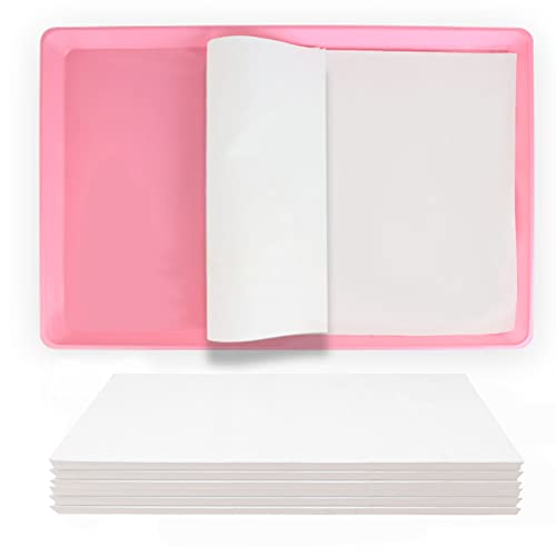 ZIQON 100 Pcs Bird Cage Liner Papers Big Size Cage Paper Liners Disposable Cage Paper Liners Precut Absorbent Cushion Pad Mat Accessories for Pet Bird Parrot - size: 10.5*23 inch