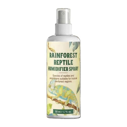 Reptile Hydration Mister, Compact Animal Humidify Spray, 50ml Fine Mist Bottle with Easy Trigger, Portable Terrarium Moisture Sprayer, Tropical Habitat Care Tool, Pet Enclosure for Gecko Chameleon