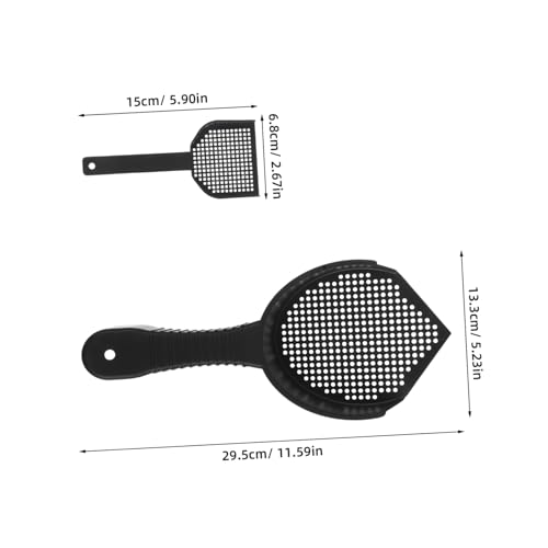 VICASKY 2Pcs Cat Litter Scoop Set Lightweight Plastic Sifter for Fast Cleaning Efficient Waste Removal for Cats Reptiles Durable Design for Litter Boxes Pet Enclosures