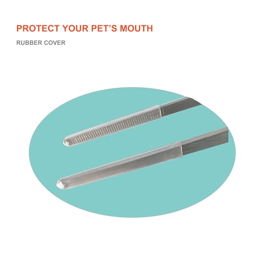 Extra Long Tweezers with Rubber Cover Tips, Fecsam Feeding Tongs - 2 Pack/18.9 inch Aquarium Stainless Steel Large Aquascape Tools for Fish Tank, Terrarium，Aquascaping, Reptile, Bearded Dragon