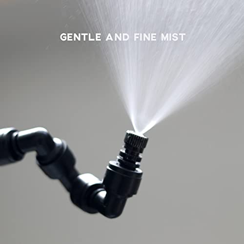Vexplo Reptile Misting Spray Nozzle for Rainforest Tank Pet Cooling Adjustable Reptile Nozzle Fogger Mist Sprinkler for Full Water Coverage, Replacement Micro Spray Nozzles, 2PCS - size: 2Pack