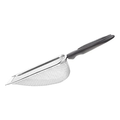 GALPADA 1Pc Stainless Steel Reptile Sand Shovel High Density Mesh Cleaning Scoop for Tortoise Lizard Snake and Durable Odor Efficient Waste Removal Tool