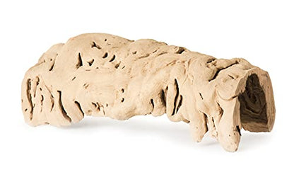 Galápagos (05537) Hollow Hide™ – Natural Sandblasted Grapevine Reptile Hide & Basking Platform for Bearded Dragons, Geckos, Snakes, Turtles, Hermit Crabs, Chameleons Reptile Tank Accessories, 10-14 in