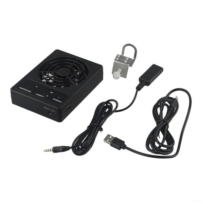 Reptile Enclosure Ventilation Fan, Automatic Humidity Control & Quiet Air-Circulation For Rainforest Terrarium, Smart Cooling System With Display(Fahrenheit) - color: Fahrenheit