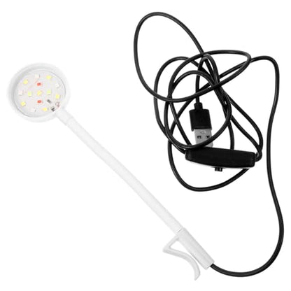 Sosoport Aquarium Led Light Clamp Fish Tank Lamp for Daily Use Easy to Install Lightweight for Aquatic Plants and Reptile Farming