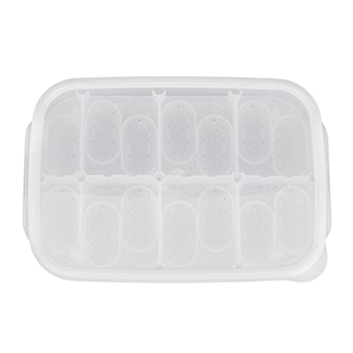 HANABASS Clear Container Clear Container 14 Compartments Eggs Incubation Tray Reptile Hatchery Breeding Box Mini Turtle Incubator Compartments Eggs Incubation Tray Tool White Reptisoil