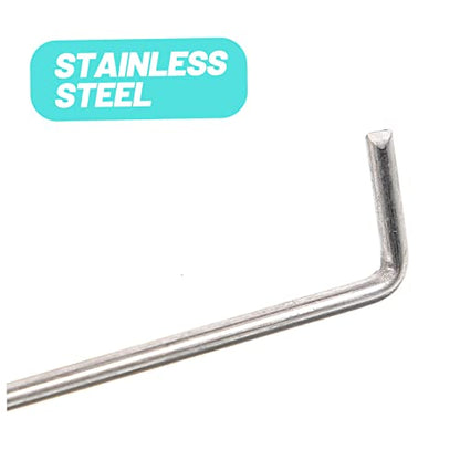 10pcs Floor Drain Handle Hook Drain Lifting Hook Tub Hair Catcher Tub Extractor Strainer Lifting s Tool Remover Stainless Steel Metal
