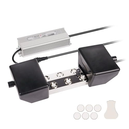 Mist Maker Fogger, 6 Head Ultrasonic Mist Maker, 5000ml/H Ultrasonic Fogger with 250W Power Supply, Perfect for Pond Garden Lawn Rockery Greenhouse Halloween Decoration (6 Head)