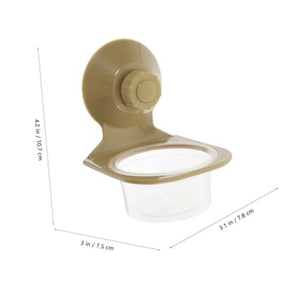 BESPORTBLE Tortoise Food Bowl Turtle Feeder Plate for Terrarium Reptile Dish Suction Cup for Geckos Chameleons