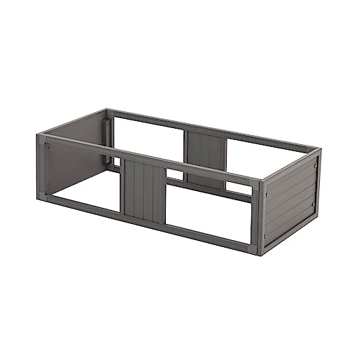 New Age Pet ECOFLEX Two Medium Reptile Enclosures with Matching Stacker Combo Set in Grey - color: Grey, size: Medium