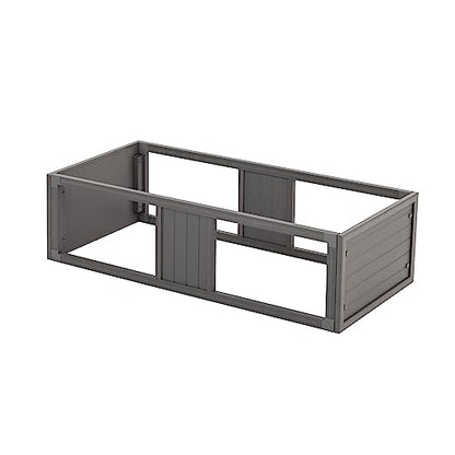 New Age Pet ECOFLEX Two Large Reptile Enclosures with Matching Stacker Combo Set in Grey - color: Grey, size: Large