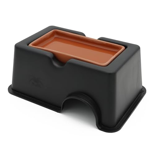 4 Pcs Small Reptile Hide Box Humidifier Caves Water Supply Hideout with Sink Basin for Lizards,Gecko, Snake - size: 4 pcs