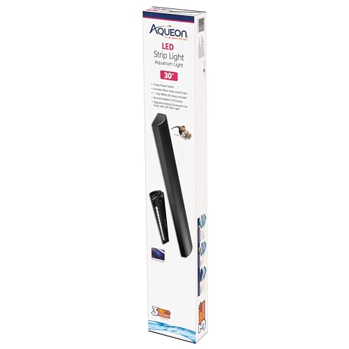 Aqueon LED Fish Tank Aquarium Strip Light Fixture, 30 Inch - size: 30"