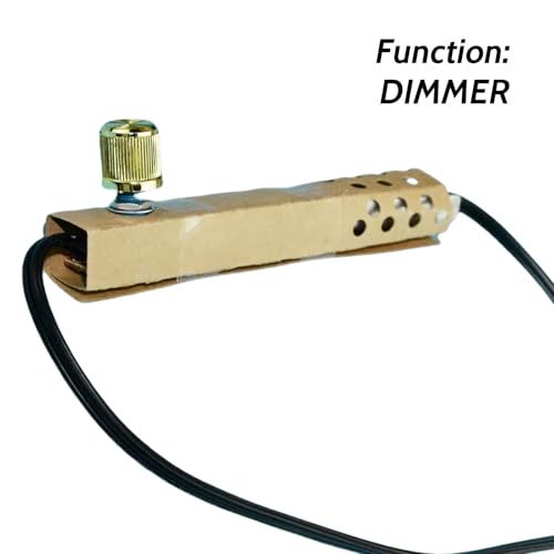 Zing Ear ZE-02 Rotary Dimmer Switch for Floor Lamps Halogen Incandescent LED Lights Bulbs 120VAC 240VAC 500W MAX Part Replacement Kits Repair Tools Paper Outer Shell Easy to Install Durable