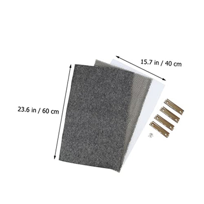 1set Reptile Carpet Terrarium Liner Pad for Bedding Lightweight Material Easy to Clean for Lizard and Tortoise Enclosures Gray - color: Dark Grey